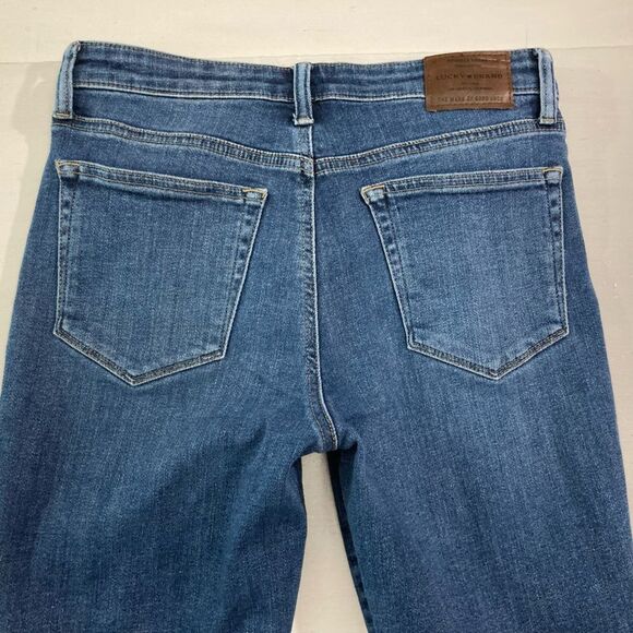 Lucky Brand Jeans Women’s 4 / 27 Blue Denim Ava Crop Stretch Casual - Picture 8 of 12
